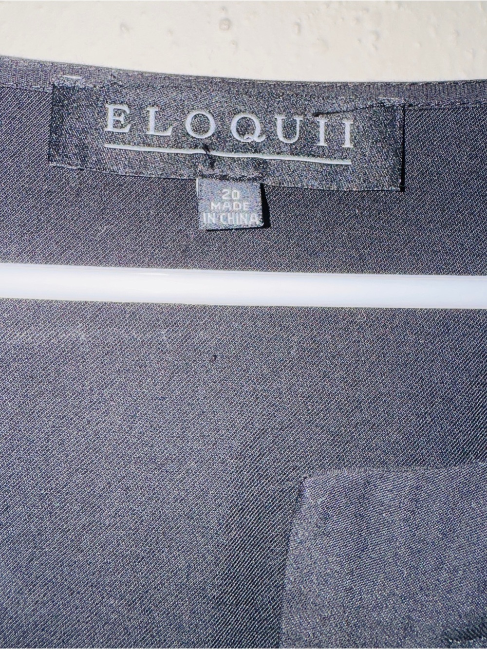 Eloquii Black Pleated-Detail Waist Tie Split Neckline Midi Dress - Picture 5 of 10